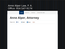 Tablet Screenshot of annealperfamilylaw.com